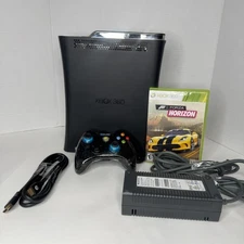 Microsoft XBOX 360 Elite Console 120GB HDD Black FORZA GAME+Wired Controller