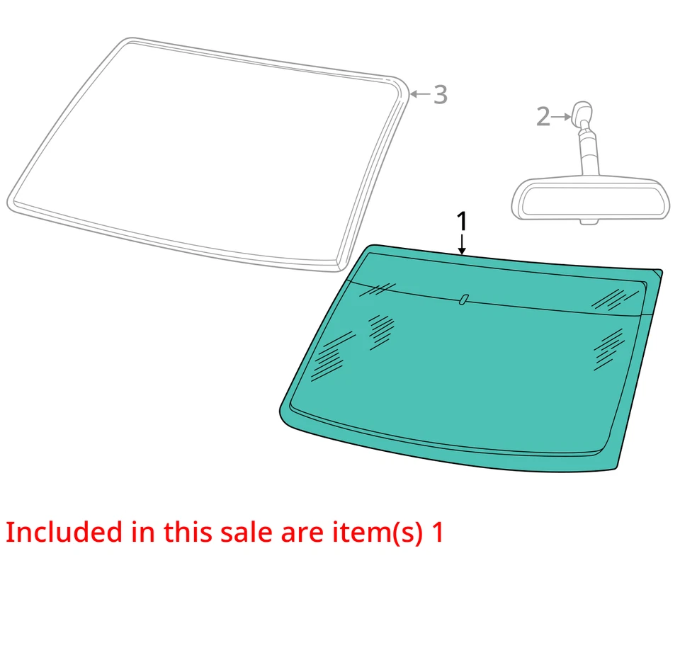 (LOCAL PICKUP ONLY) Windshield Glass Sport Trac Fits 95-05 EXPLORER 4471528 Foto 2 de 3