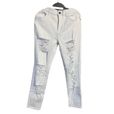 White Distressed Women's Jeans