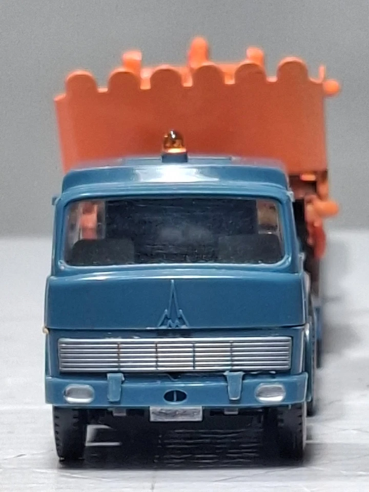 WIKING H0 SET MAGIRUS-DEUTZ 235 D 22 FS TIEFLADESZ AUFLIEGER GOLDHOFER+LADERAUPE - Bild 2 von 4