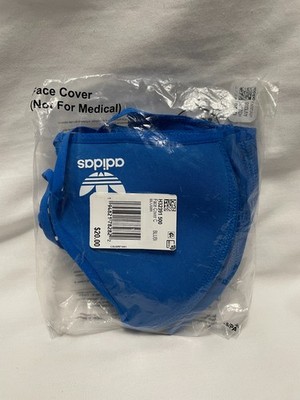 adidas Face Cover Masks Pack of 3 Bluebird Blue Brand New in Sealed Package