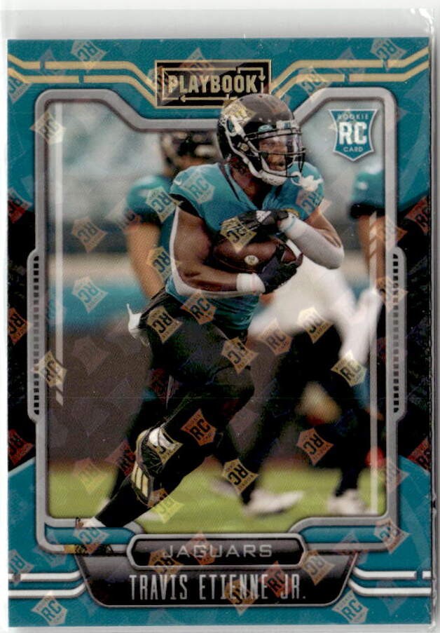 2021 Panini Playbook #112 Travis Etienne Jr. RC Shield Parallel