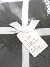 Pottery Barn Belgian Flax Linen Blackout Curtain, 50' x 84" Light Charcoal NWT..