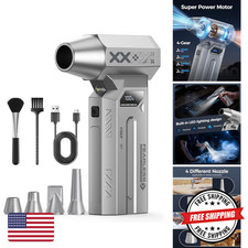 MiaEpic Compressed Air Duster Grey Rechargeable Cordless LED Z3-T5