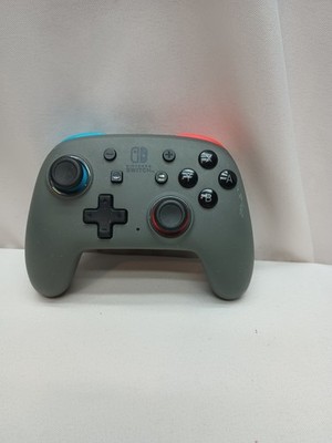 NINTENDO Switch Controller PowerA Enhanced Nano Wireless Gray Neon- UnTested