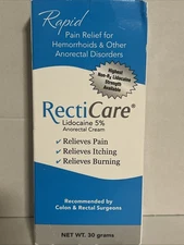Recticare Anorectal Rapid Pain Relief Cream 30 grams. Exp 12/2025 FREE SHIPPING