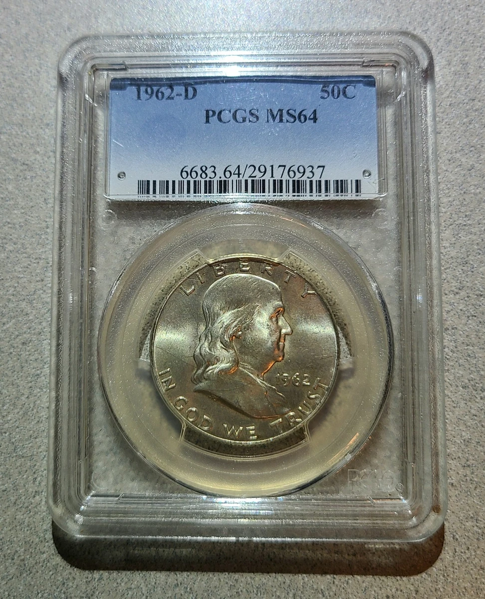 1962 Grade MS 64 Franklin Half Dollars (1948-1963) for sale | eBay