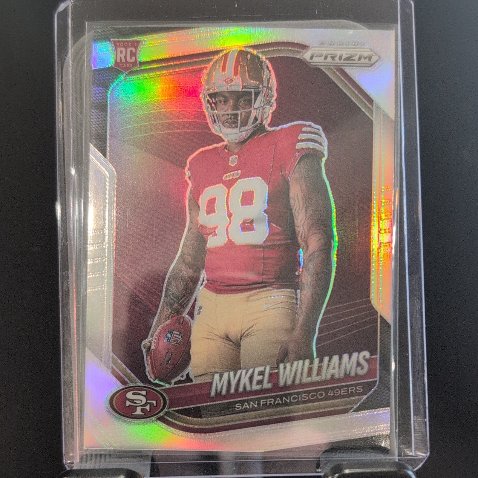 2025 Panini Prizm - Mykel Williams #437 Silver Prizm Image Variation (RC)