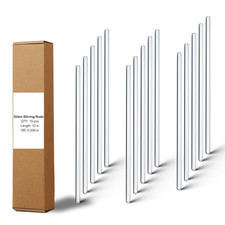 15 Pack Long Glass Stirring Rods, 6Mm X 12 Inch, Borosilicate Lab Rods
