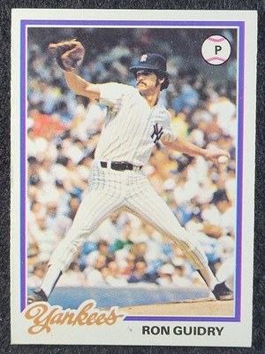 1978 Topps #135 Ron Guidry New York Yankees 