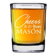 My Personal Memories Customized 21st Birthday Party Shot Glass, Wine Glass, B...