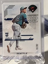 Cole Young RC 2025 Panini Prospect Edition Die Cut /92 Seattle Mariners