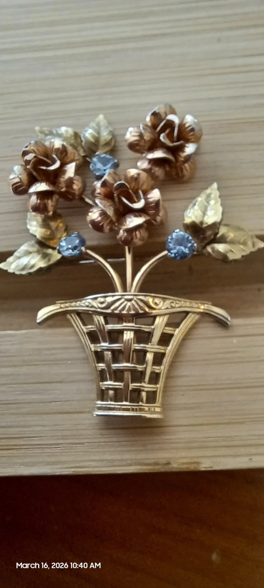 Lot De 3 Bijoux Vintage Krementz Maple Leaf - Feuille D'érable Or - Années 80 - Neuf En Boîte
