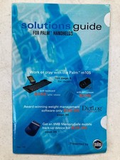 2001 Palm Handheld Solutions Guide Booklet PDA Catalog Vintage Ephemera