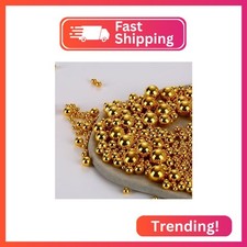 1000PCS Assorted Pearls Beads, No Holes, 3-10mm Golden Round Pearls for Vase Fil