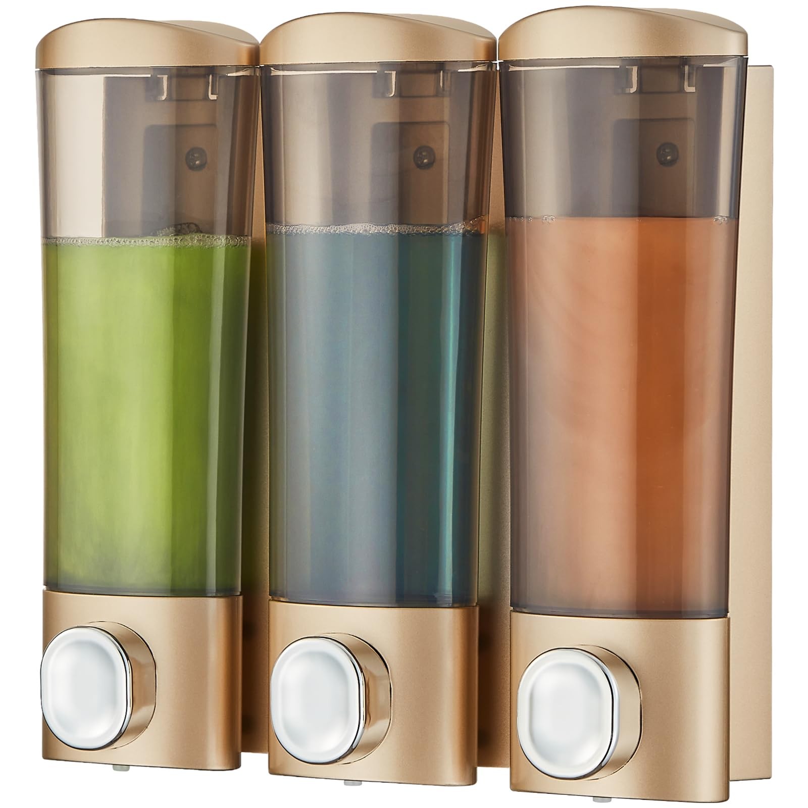 Wall Mount Shampoo Conditioner Soap Dispenser 3 in 1 Shower Organizer-image