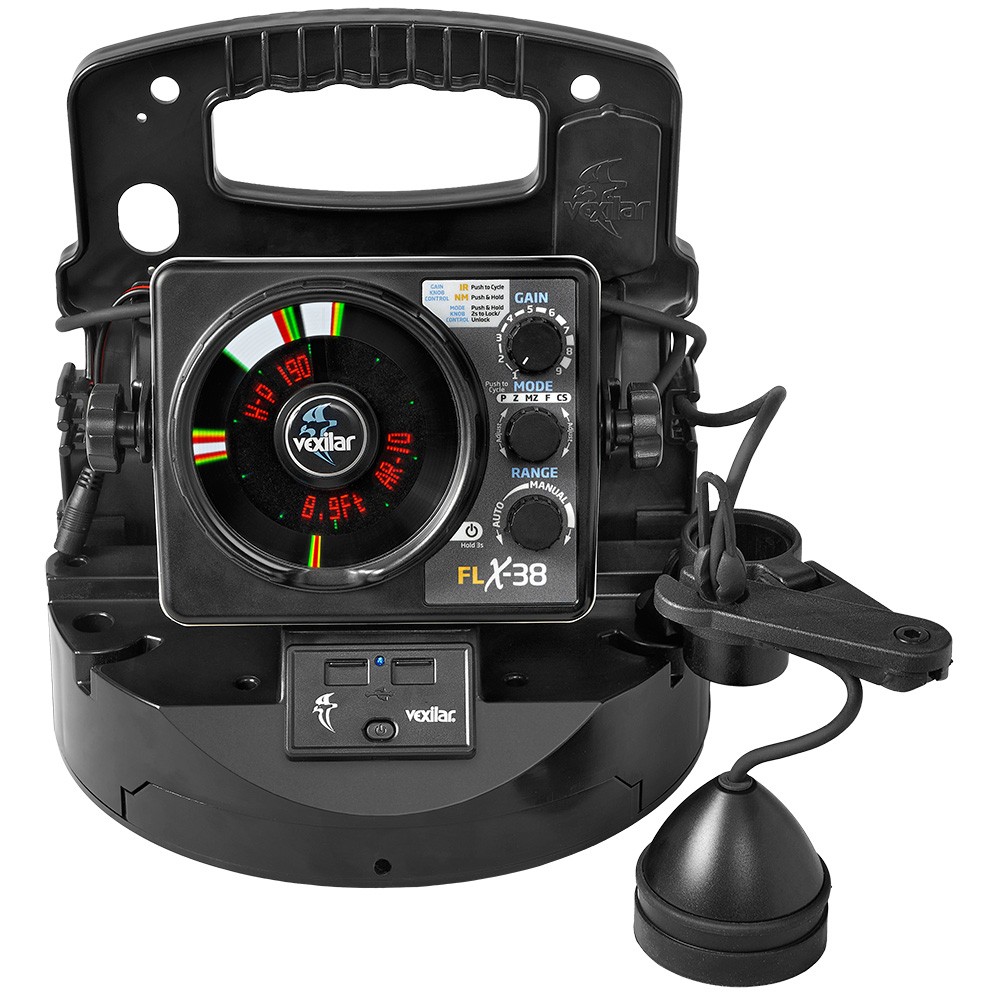 vexilar fish finders FL-8SE 19 Ice-Ducer Finder, Battery Powered, Surface Mount, 8.5 x 8.5 x 7.5 inches, 0 pounds, LED Display, Ice Fishing Sonar Vintage 1970s Vexilar Fish Scout