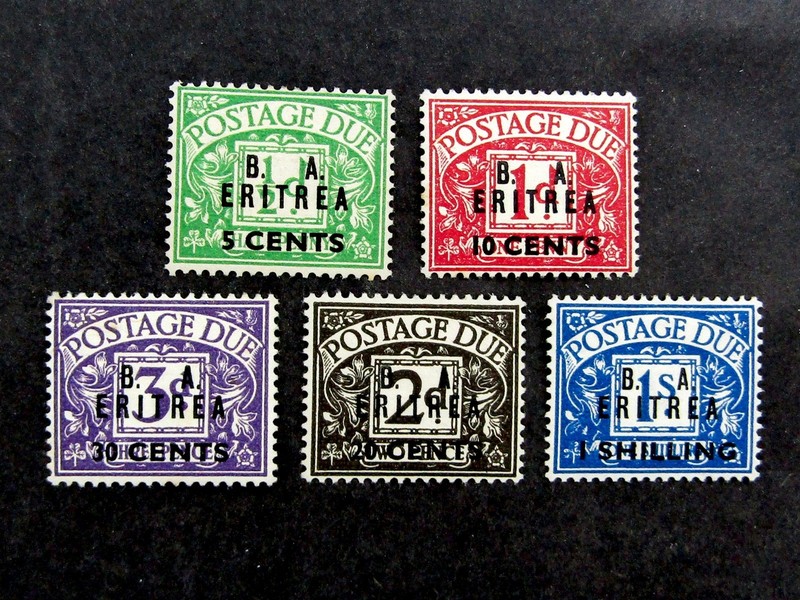 nystamps Great Britain Offices Abroad Africa Stamp # J6-J10 MOGH $88 U26y1350