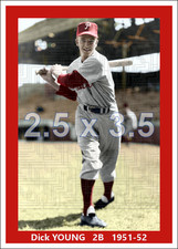 Dick Young - c. 1951-52 Philadelphia Phillies - choose a size - colorized print