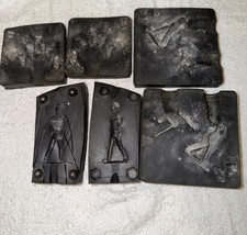 Vintage Rubber Toy Soldier Molds Set of 3 Military Figures Casting Molds Lot 3