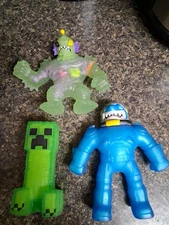Lot of 3 Heroes of Goo Jit Zu Galaxy Attack, Deep Goo Sea, Minecraft Creeper