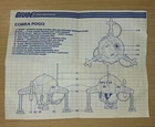 GI Joe 1987 Cobra Pogo Vehicle Blueprints Instructions Original Hasbro ARAH