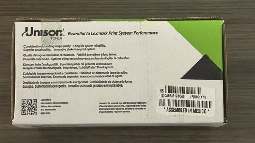 NEW Genuine Lexmark 81C1XY0 YELLOW 16K Toner for CX735 Unison Factory Sealed - Afbeelding 8 van 9