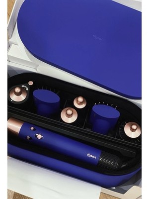 Dyson hair dryer multi styler airwrap complete Vinca Blue rose Gold Accents