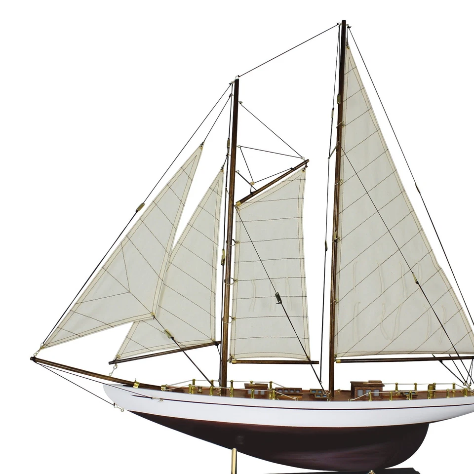 Segelyacht Modellschiff aus Holz 71 x 74 cm Sea-Club - Bild 2 von 4