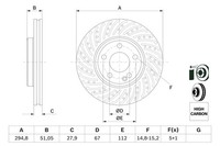 1X Bosch 0 986 479 A02 Bremsscheibe FüR Mercedes-Benz