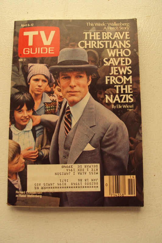 TV Guide, 1985, Richard Chamberlain, Brave Christians Who Saved Jews From Nazis
