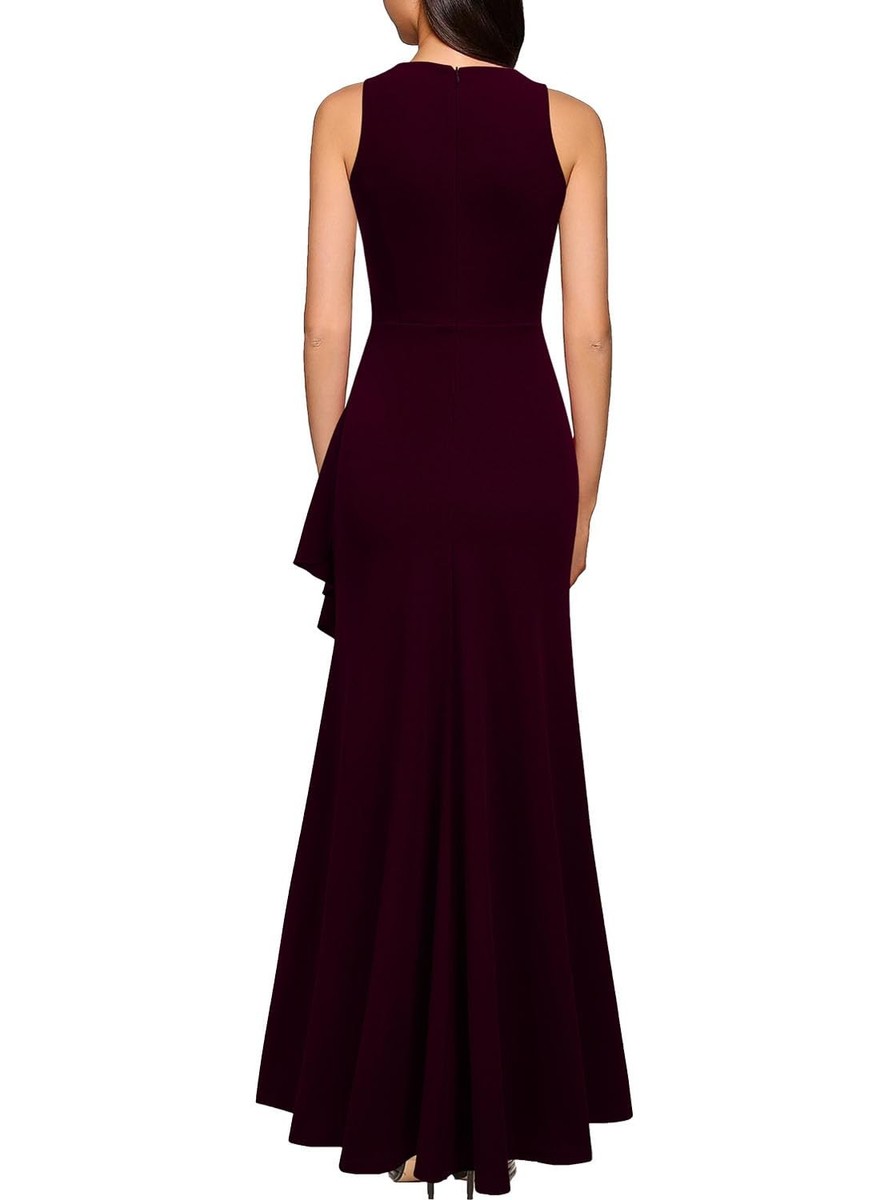 woosea women's split bodycon mermaid evening cocktail long dress Sleeveless Black Size XL Navy Blue Mermaid V Shipment 1 Size:43 Woosea Womens Split Bodycon