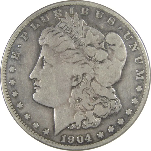 1904 S Morgan Dollar VG Very Good Details Silver $1 Coin SKU:CPC1044