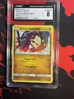2017 POKEMON SUN & MOON SHINING LEGENDS #56 SHINING RAYQUAZA-HOLO CGC 8