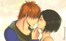 Anime ichiruki kuchiki rukia kurosaki ichigo Stitched Gaming Mat Desk
