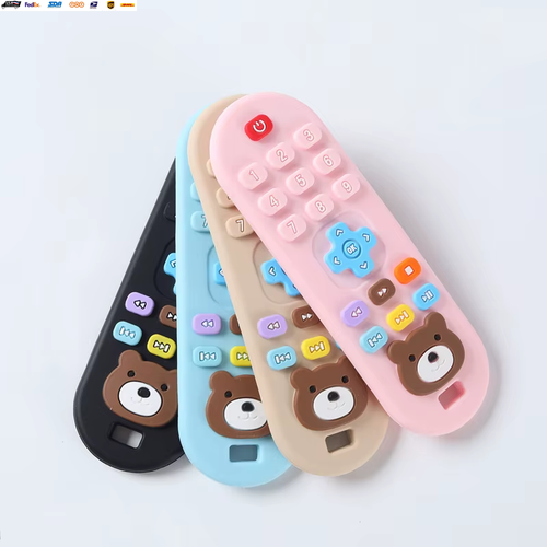 Children'S Teething Remote Control Silicone Material Baby Teething Toys Simulati - Picture 2 of 8