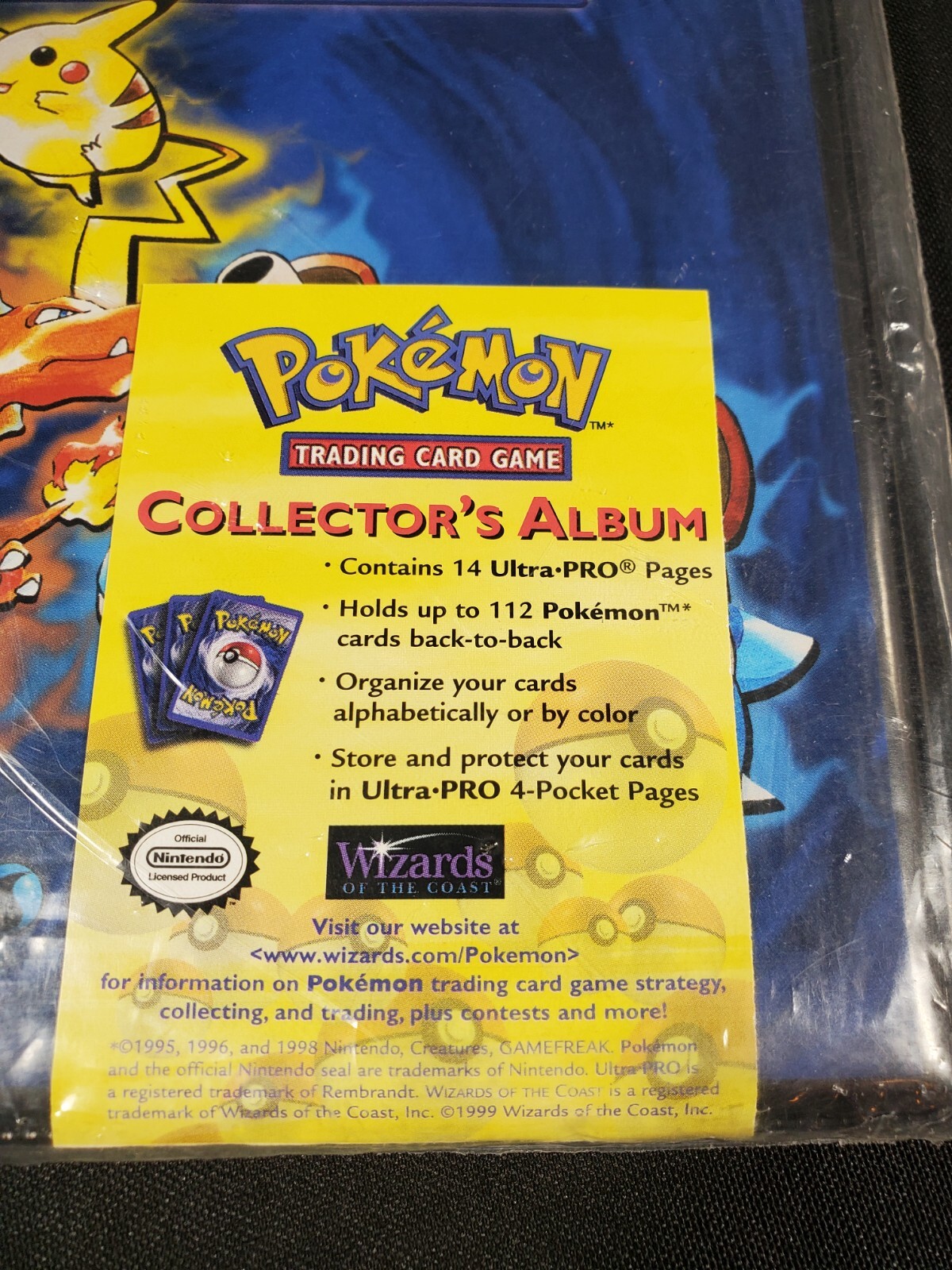 Vintage Pokemon Collector's Album Sealed Wizards of the Coast 1999