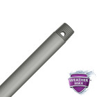 Hunter Matte Silver All Weather Downrod Ceiling Fan Accessories | Various Sizes