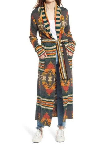 Faherty PALOMA Duster Cardigan VALLEY Sweater Ladies Size XS Southwest Aztec