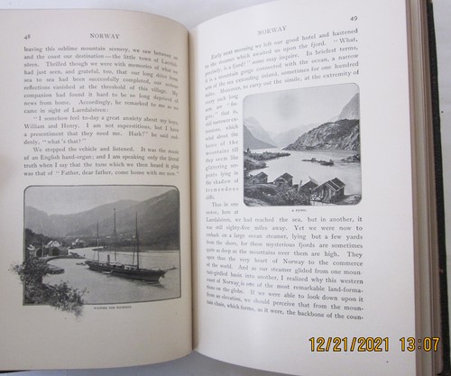 "John L. Stoddard's Lectures" book,Volume One, Norway,Swiss,Athens,Venice 1897 - Imagen 7 de 12