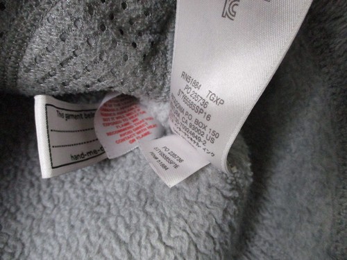 Patagonia Jacket Girl L 12 Gray Snap T Fleece Fuzzy Sweater Outdoor Logo Youth - Picture 8 of 12