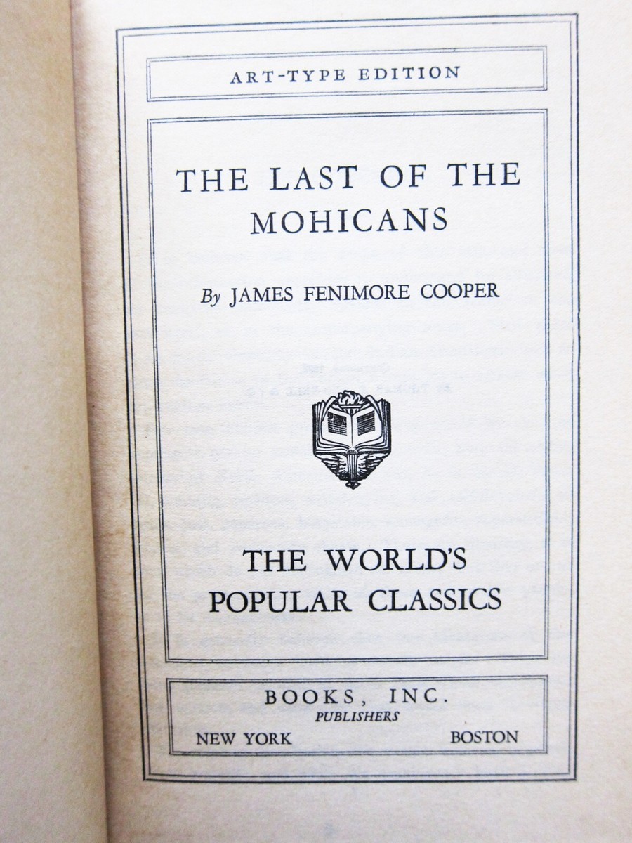 文学・小説 The Last of the Mohicans James Cooper Last of the Mohicans.Complete Version by James Fenimore