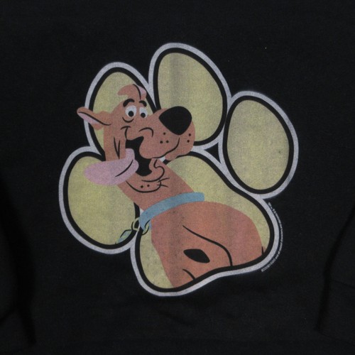 Scooby Doo Sweater Boys Small Black Graphic Cartoon Pullover Crewneck Sweatshirt - Picture 2 of 9