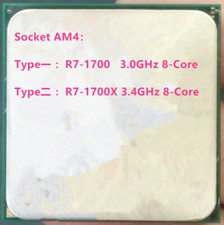 AMD Ryzen 7 R7-1700 R7-1700X R7-1800X 8-Core Sixteen-Thread Socket AM4 CPU