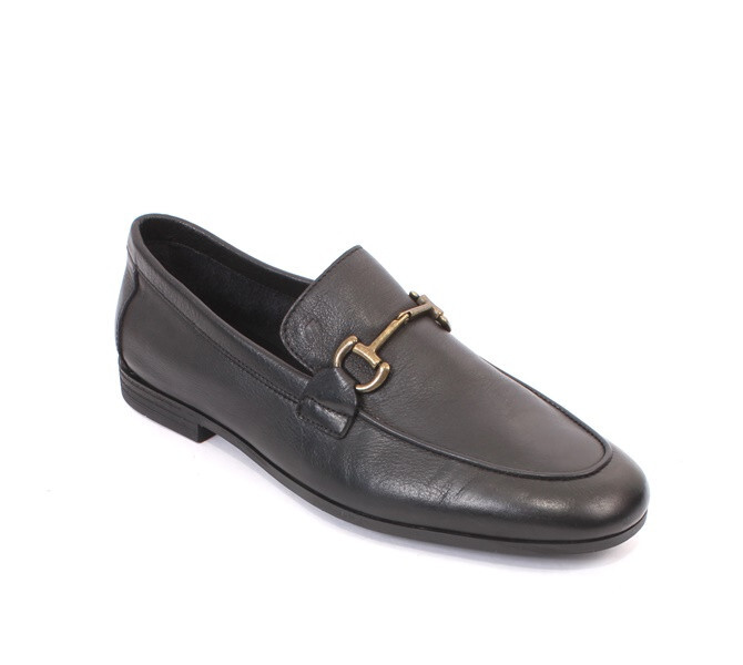 Frau 2495 Black Leather Moccasins Loafers Shoes 39 US