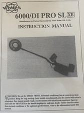 WHITES 6000/DI PRO SL XB METAL DETECTOR ISTRUZIONI MANUALE SPEDIZIONE IL GIORNO SUCCESSIVO