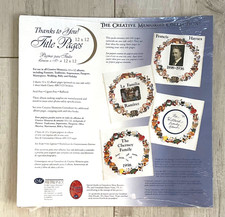 Creative Memories 12x12 Thanks to You Title Pages 2 Sheets