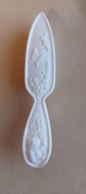 Vintage 1980s My Child Doll White Teddy Bear Butterfly Hairbrush Accessory 