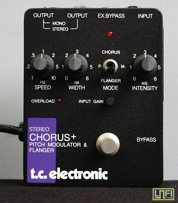 TC Electronic SCF Stereo Chorus + Pitch Modulator & Flanger Effect Pedal - 100V