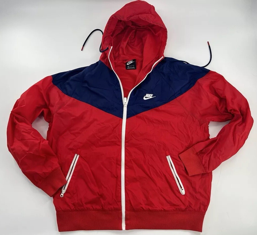 Nike Windbreaker Red White And Blue Nike Sweater Nike Windrunner